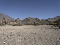 a mountain and some grass and some rocks in the desert near a large hill with a snow capped mountain