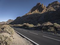 Tenerife Spain Scenic Road in Mountain Landscape 001