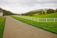 Rural Landscape in Tennessee: A House Emerging from the Fog