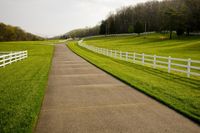 Rural Landscape in Tennessee: A House Emerging from the Fog