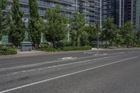 Thoroughfare: Asphalt Road in Toronto Cityscape