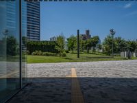 Tokyo Business District: Modern Office Buildings Under a Clear Sky