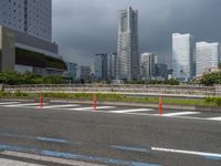 Tokyo Cityscape on a Gloomy Day