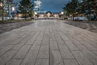 Tokyo Cityscape at Night with Lights Plaza 002