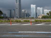 Tokyo's Gloomy Day in the Business District