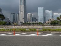 Tokyo's Gloomy Day in the Business District