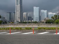 Tokyo's Gloomy Day in the Business District