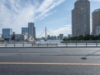 Tokyo, Japan Cityscape: Armco Barrier on a Bridge