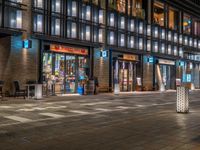 Tokyo, Japan: Office Buildings and Stores Illuminated at Night