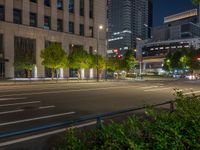 Tokyo Night: Business District with Modern Architecture