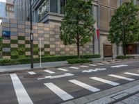 Tokyo Urban Road with Modern Architecture