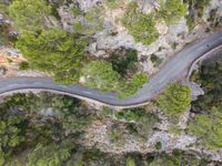 Top Down View of European Landscape on a Sunny Day