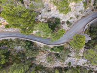 Top Down View of European Landscape on a Sunny Day