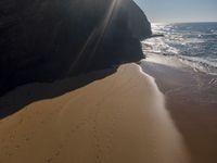 Top-Down Perspective of Portugal's Oceanside