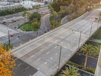 Top-Down View: Aerial Bridge in Los Angeles