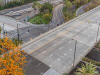 Top-Down View: Aerial Bridge in Los Angeles