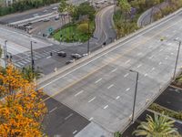 Top-Down View: Aerial Bridge in Los Angeles