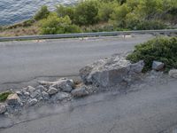 Top Down View of Coastal Road at Dawn in Mallorca, Spain