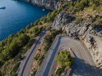 Top Down View of an Elevated Road in Spain