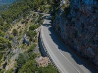 Top Down View of High Road in Mallorca, Spain 001