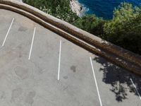 Top Down View of a Parking Lot in Mallorca