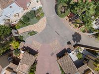 Top-Down View of a Residential Area in Mallorca