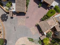 Top-Down View of a Residential Area in Mallorca