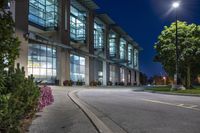 Toronto's Vibrant Business and Shopping District at Night