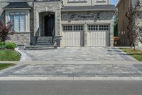 Toronto, Canada: Asphalt Road under Clear Blue Skies