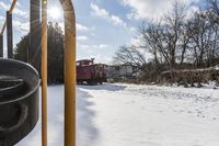 Winter Road in Toronto, Canada