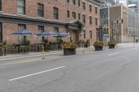 Toronto City Streets: A View of Brick Walls