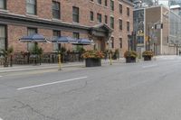 Toronto City Streets: A View of Brick Walls