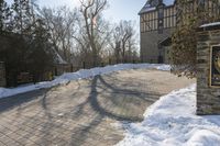 Toronto's Classic Architecture in Winter Snow