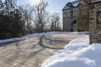 Toronto's Classic Architecture in Winter Snow