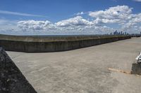 Toronto Coastal Concrete Road overlooking Lake Ontario