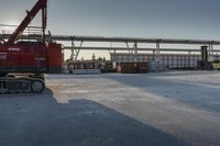 Toronto Industrial Bridge: Clear Sky and Open Space