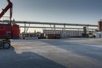 Toronto Industrial Bridge: Clear Sky and Open Space