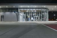 Toronto Night: Illuminated Lights in City Office Building