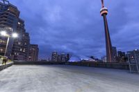 Toronto Night Cityscape: A Glimpse of Skyscrapers