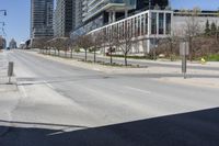 Cityscape of Toronto, Ontario, Canada with Residential Area and Skyscrapers