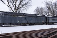 Toronto Railroad in the Snow: A Day Under a Grey Sky