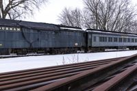 Toronto Railroad in the Snow: A Day Under a Grey Sky