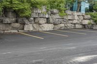 Toronto Residential Area with Concrete Road and Parking Lot