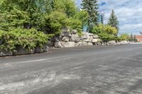 Toronto Residential Area with Concrete Road and Parking Lot