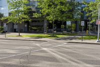 Toronto Suburban Homes and Skyline of Office Building 002