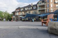 Toronto Town Square with Classic Architecture