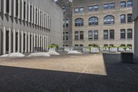 Toronto's Business District: Office Building with Courtyard