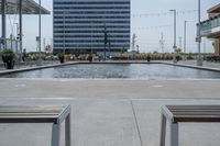 Toronto's Business District: Urban Reflections in a Modern Apartment Building