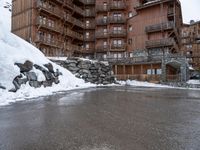 Tourist Attraction in the Alps: Mountain Snow