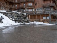 Tourist Attraction in the Alps: Mountain Snow